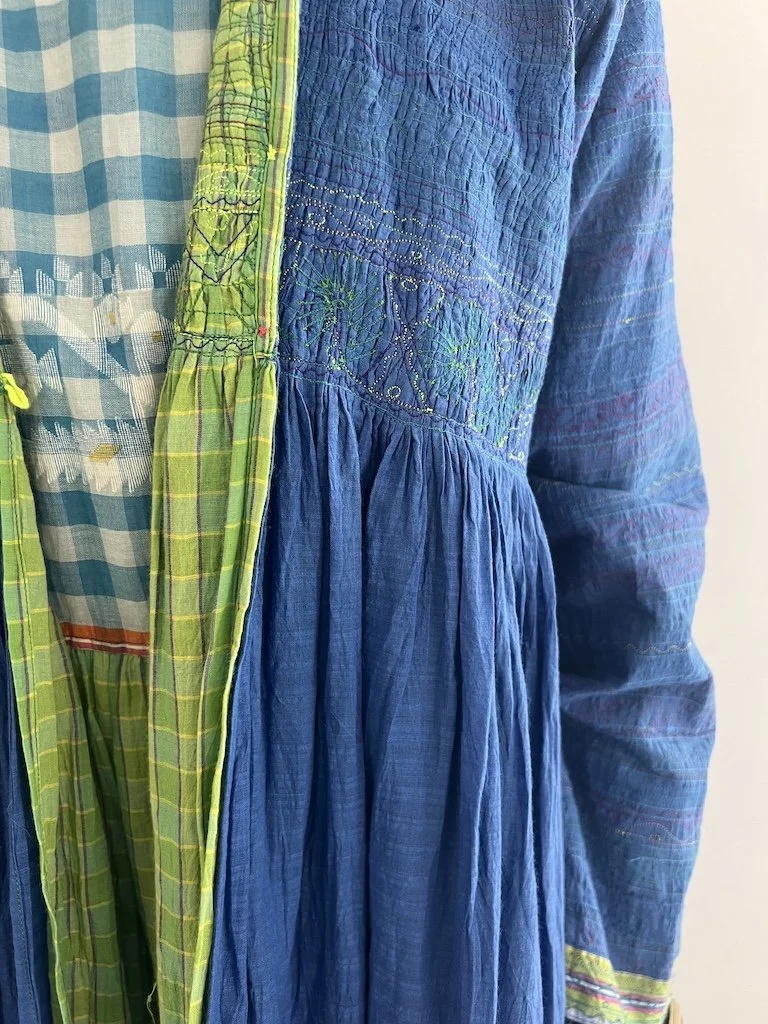 injiri インジリ MULTI CHECK DRESS Buy Injiri Soft Multi 100% Linen Dresses