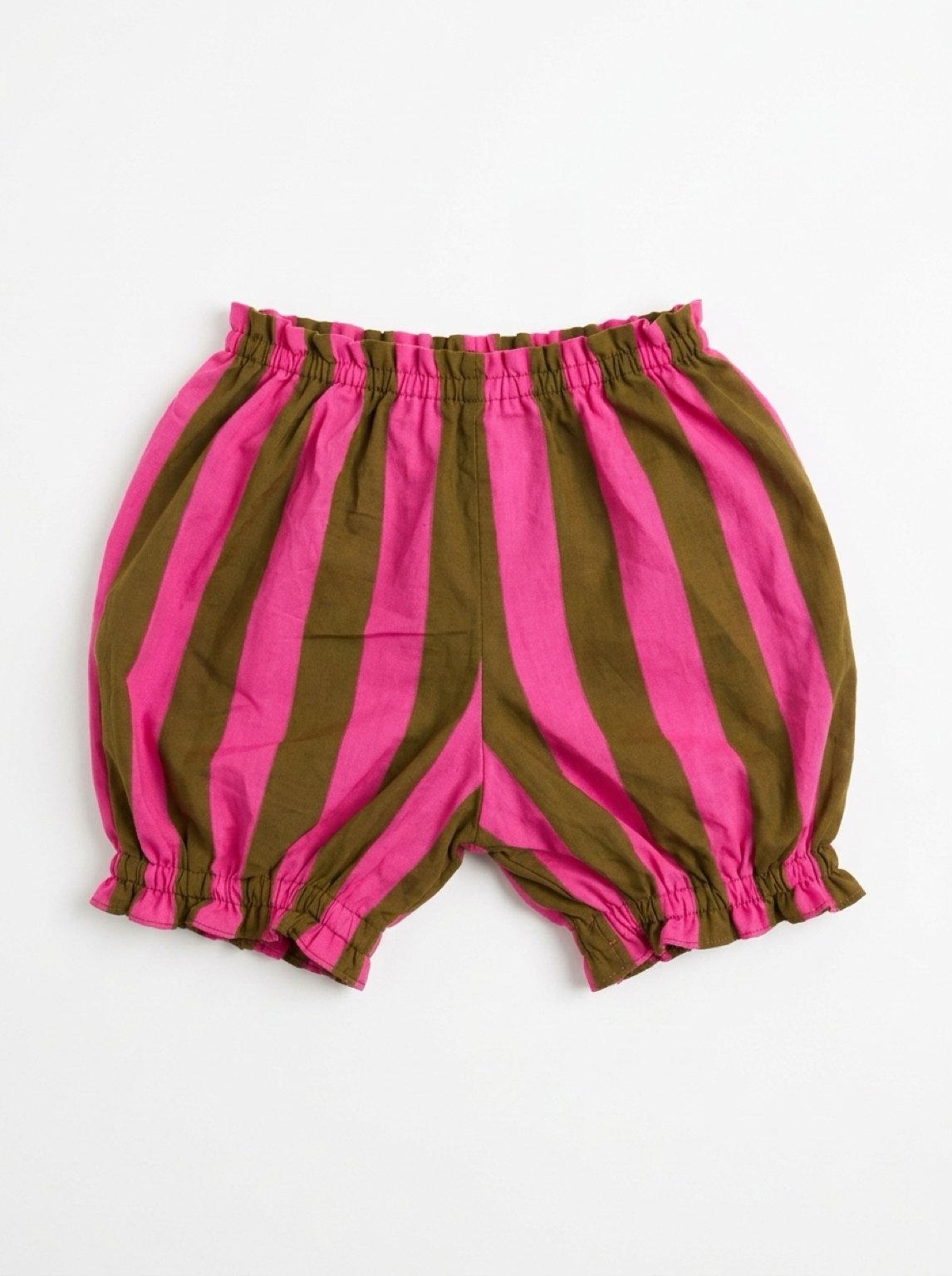 Baby bloomers - pink and brown stripe