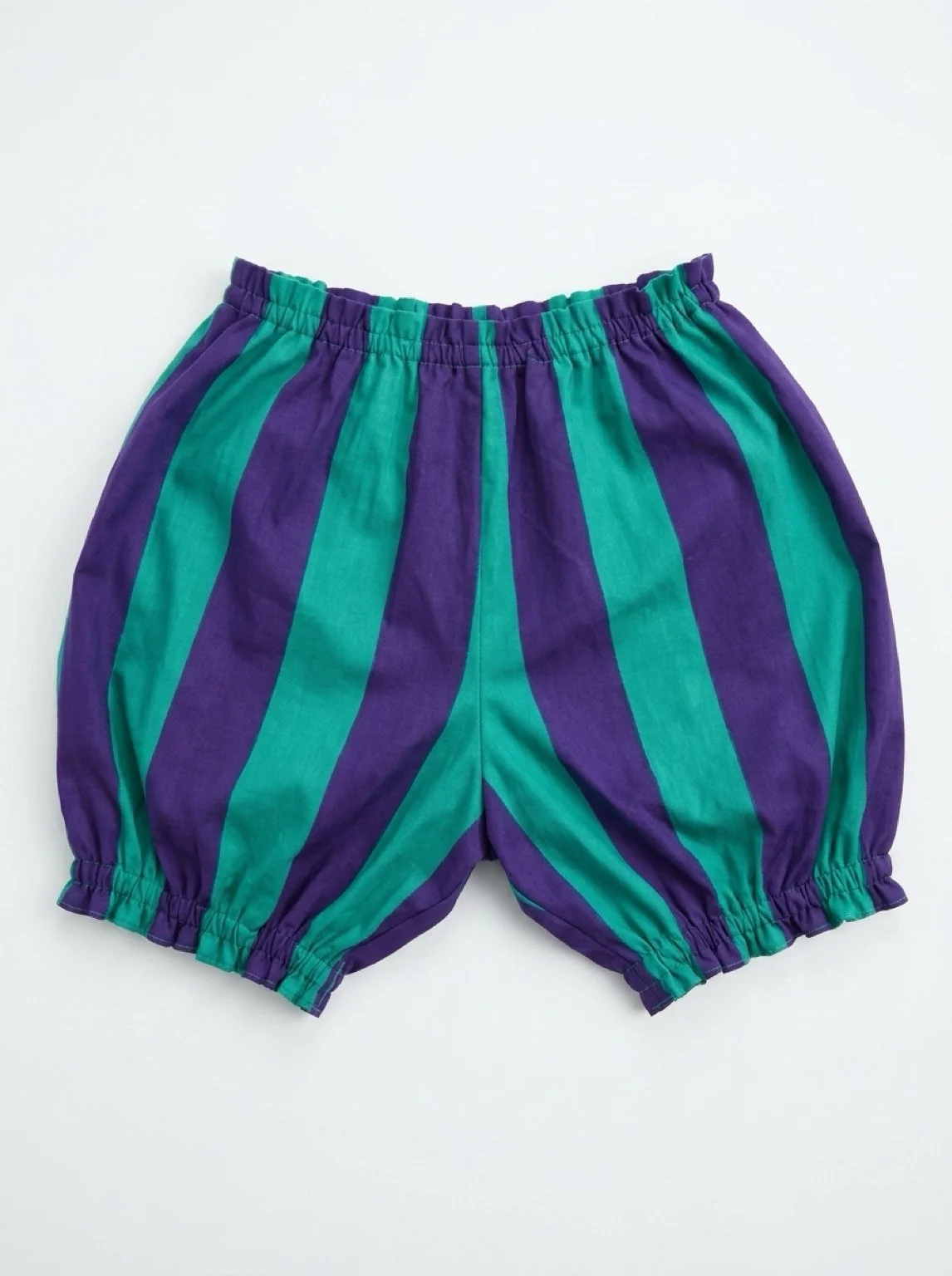 Baby bloomers -Turquoise and purple stripe