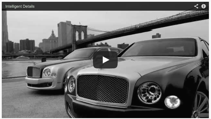 Bentley ad on iphone