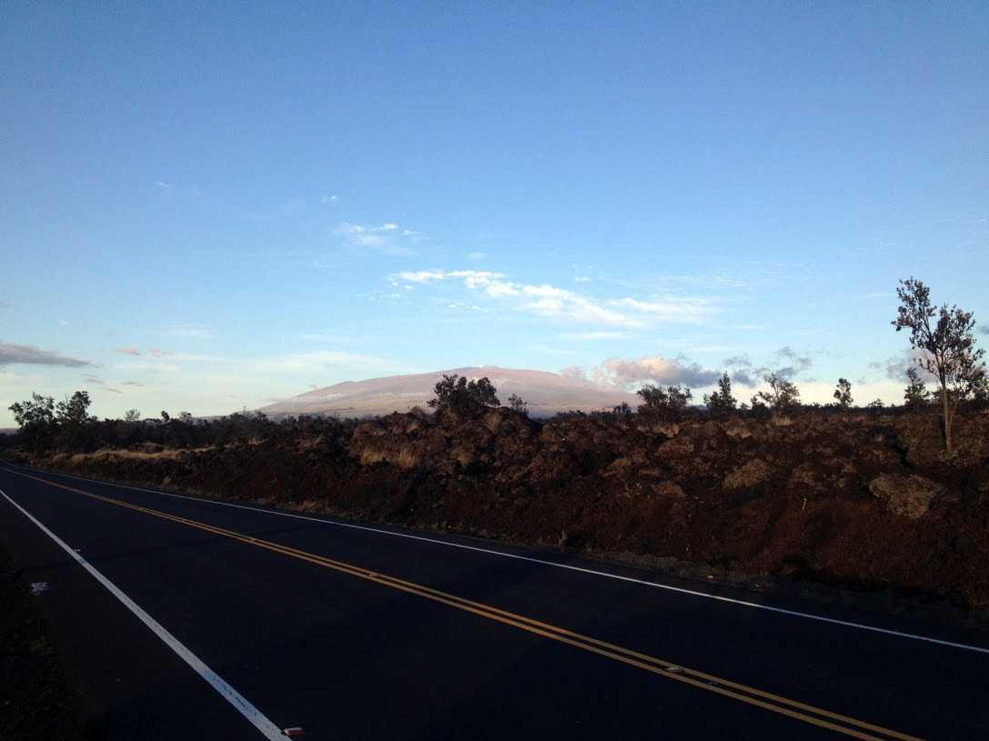  Looking East (Mauna Kea (13,700ft.) Observatory, Mamalahoa Hwy, Kohala 
