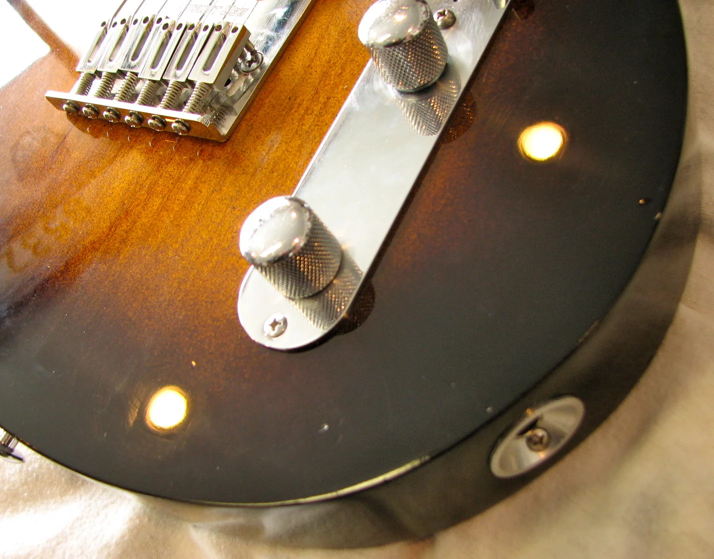 It's CB's first foray into a relic finish on one of his own guitars