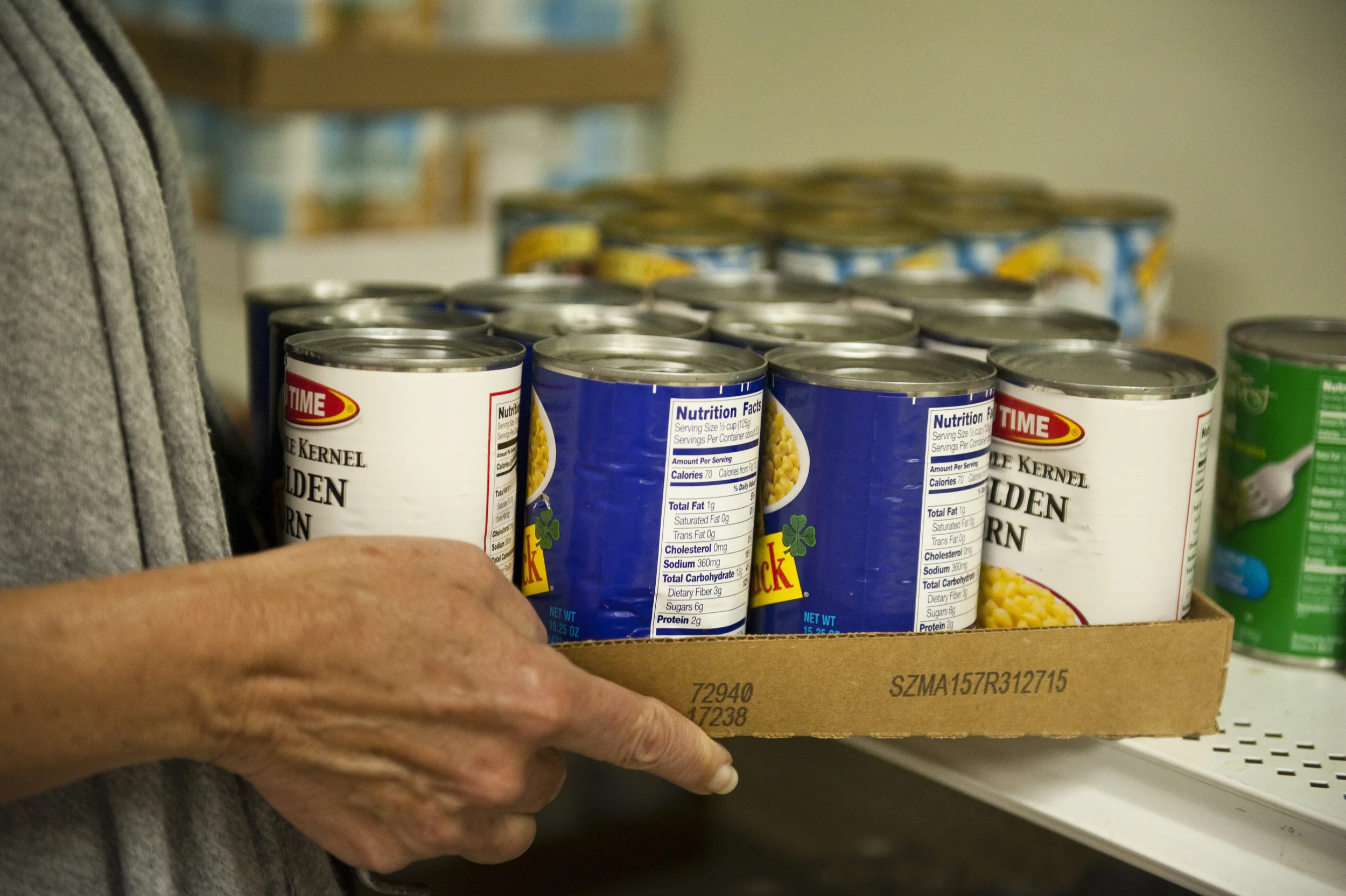 Shelves are stocked in many ways ...