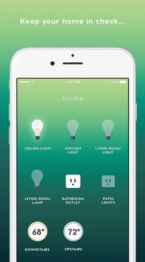 The app tour for easy setup.&nbsp;