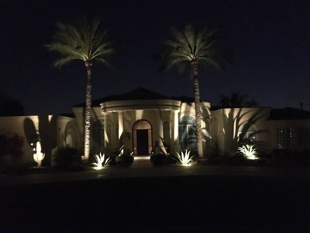 Landscape lighting project by Blooming Valley Landscape