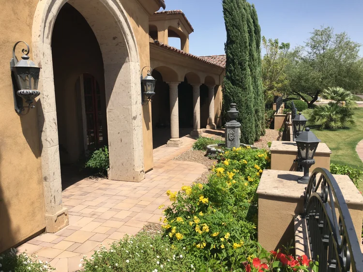 Real Blooming Valley Mediterranean-style home landscaping