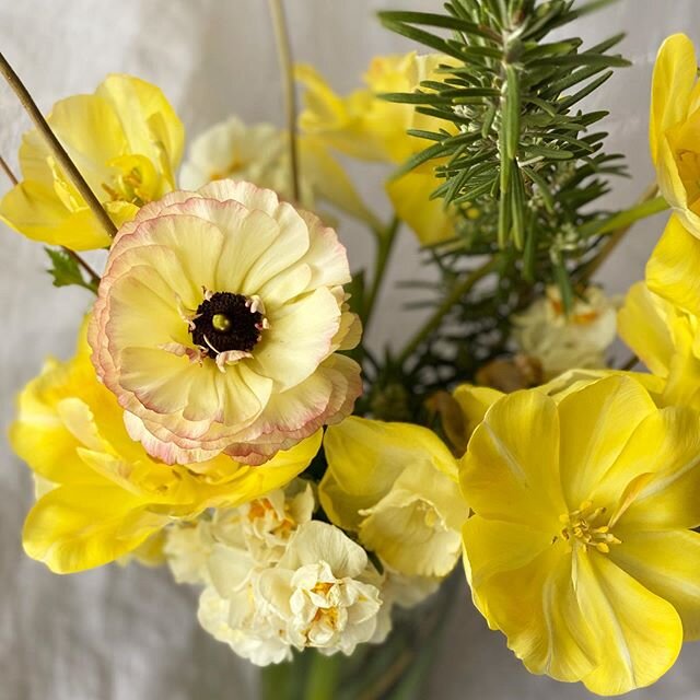 Happy Easter 🐣 thank you @connernesbit for this beautiful bundle of sunshine. That ranunculus stole my heart 💛