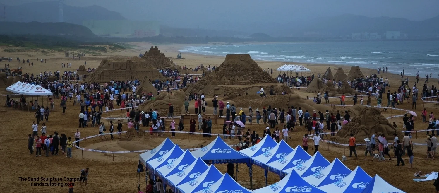 Over 400,000 people visited the sculpture in Fulong, Tawain