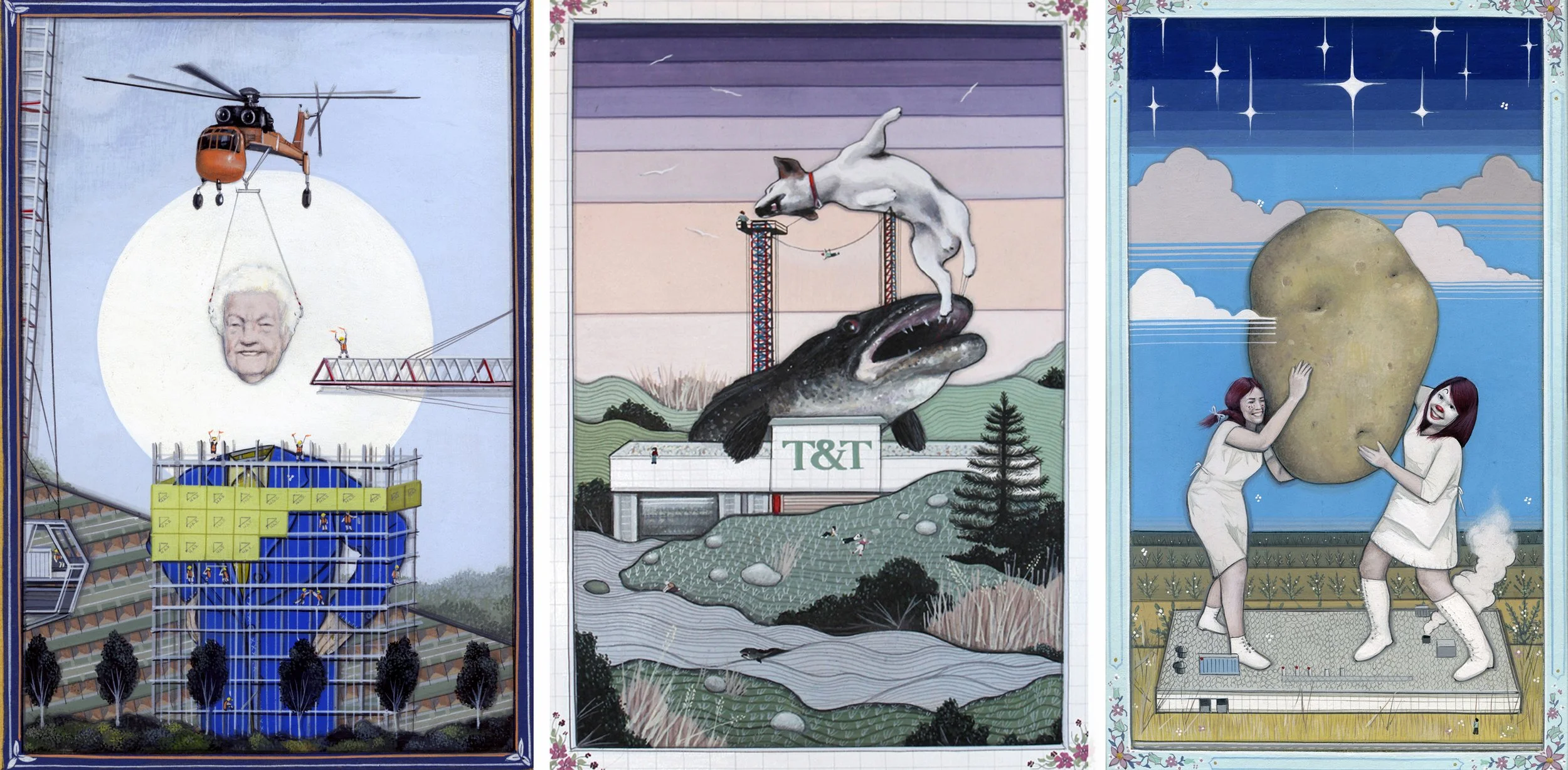   Roadside Monuments: Mississauga, Burnaby, Portage La Prairie,  2011 - 2012.  