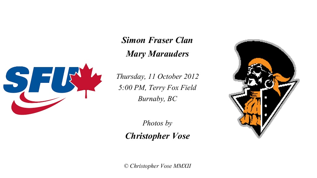 2012-10-11 Round 8; Simon Fraser Clan v Mary Marauders.jpg
