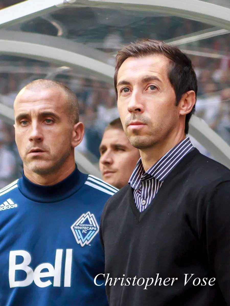 Paul Ritchie and Martin Rennie in the dugout at BC Place on 23 September 2012.