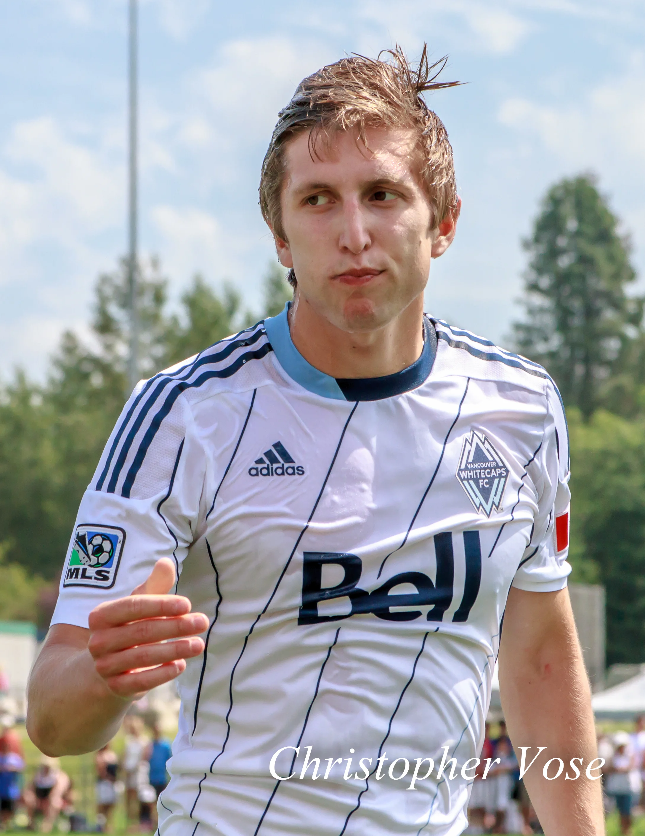 Greg Klazura at Willoughby Community Park on 7 July 2013.