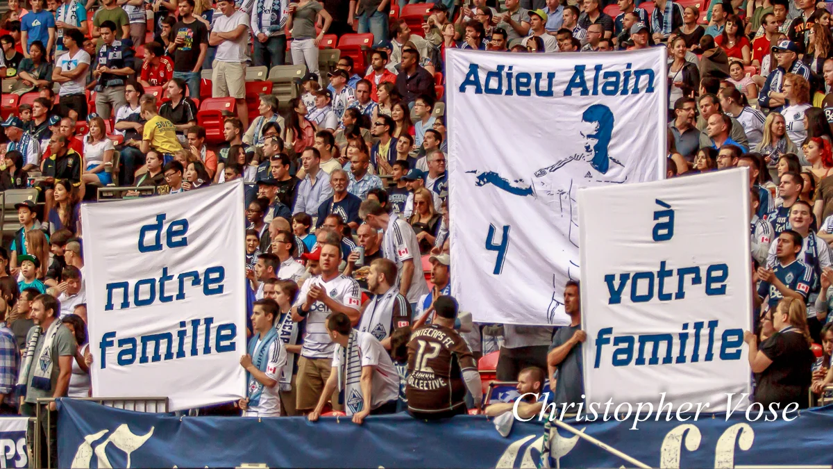 Curva Collective pay their tribute to Alain Rochat at BC place on 15 June 2013.