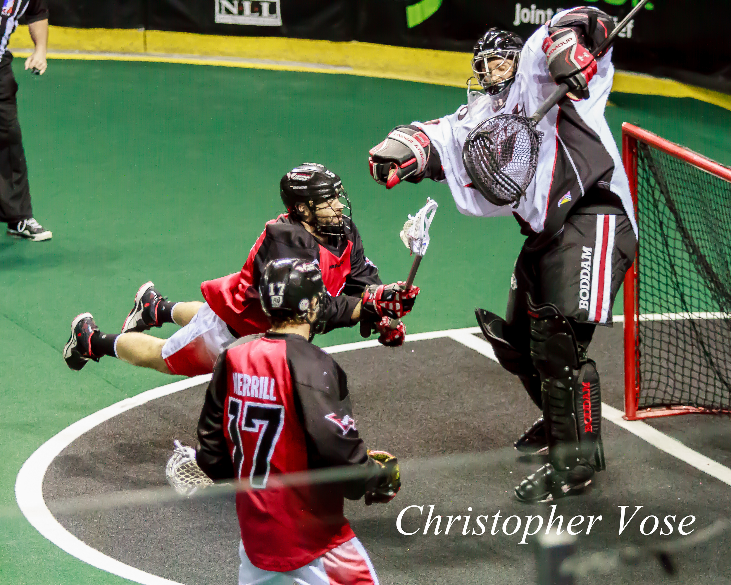 Mike Manley scores for Philadelphia in the 37th minute, cutting Vancouver's lead to two goals.