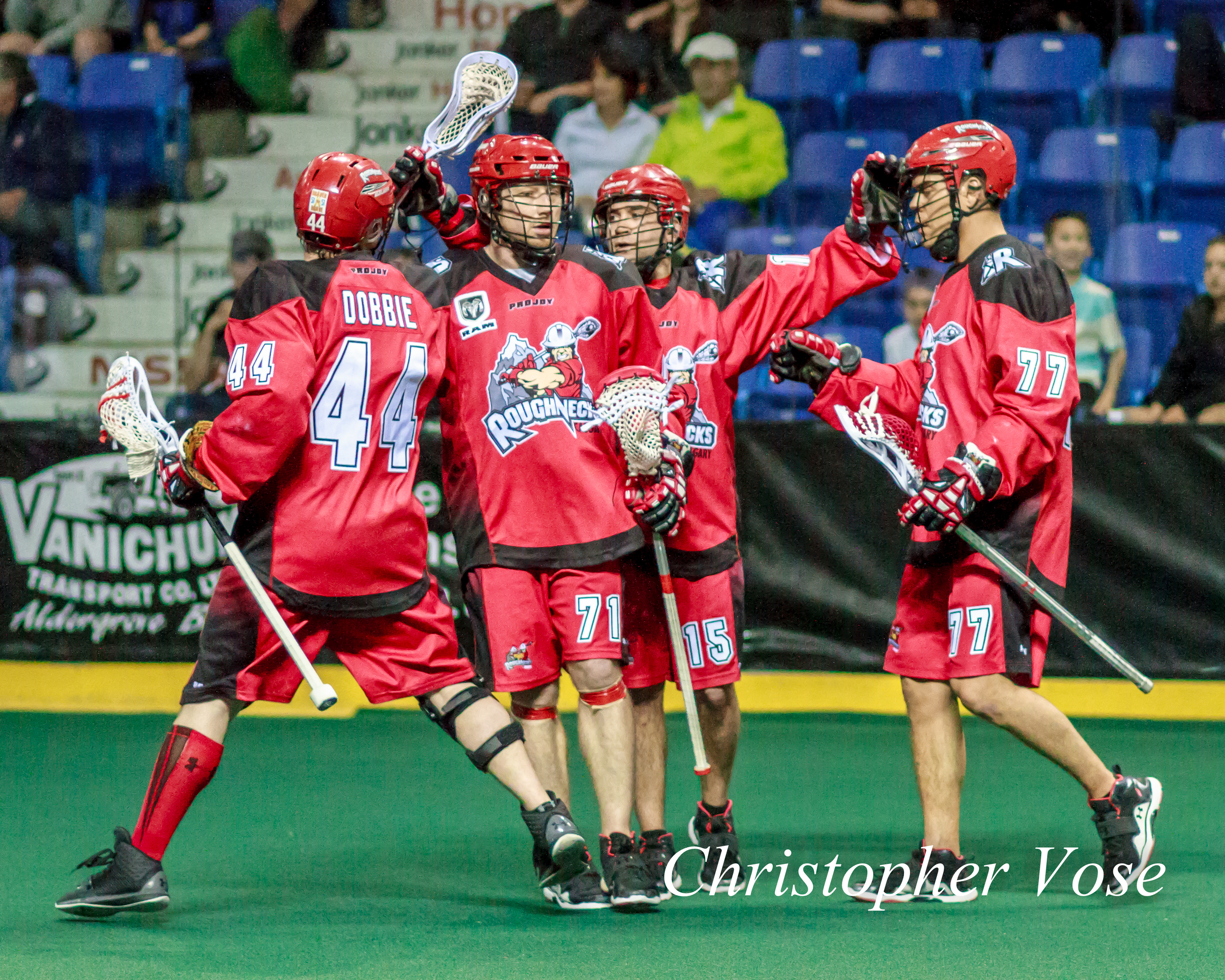 2014-04-26 Shawn Evans' First Goal Celebration.jpg
