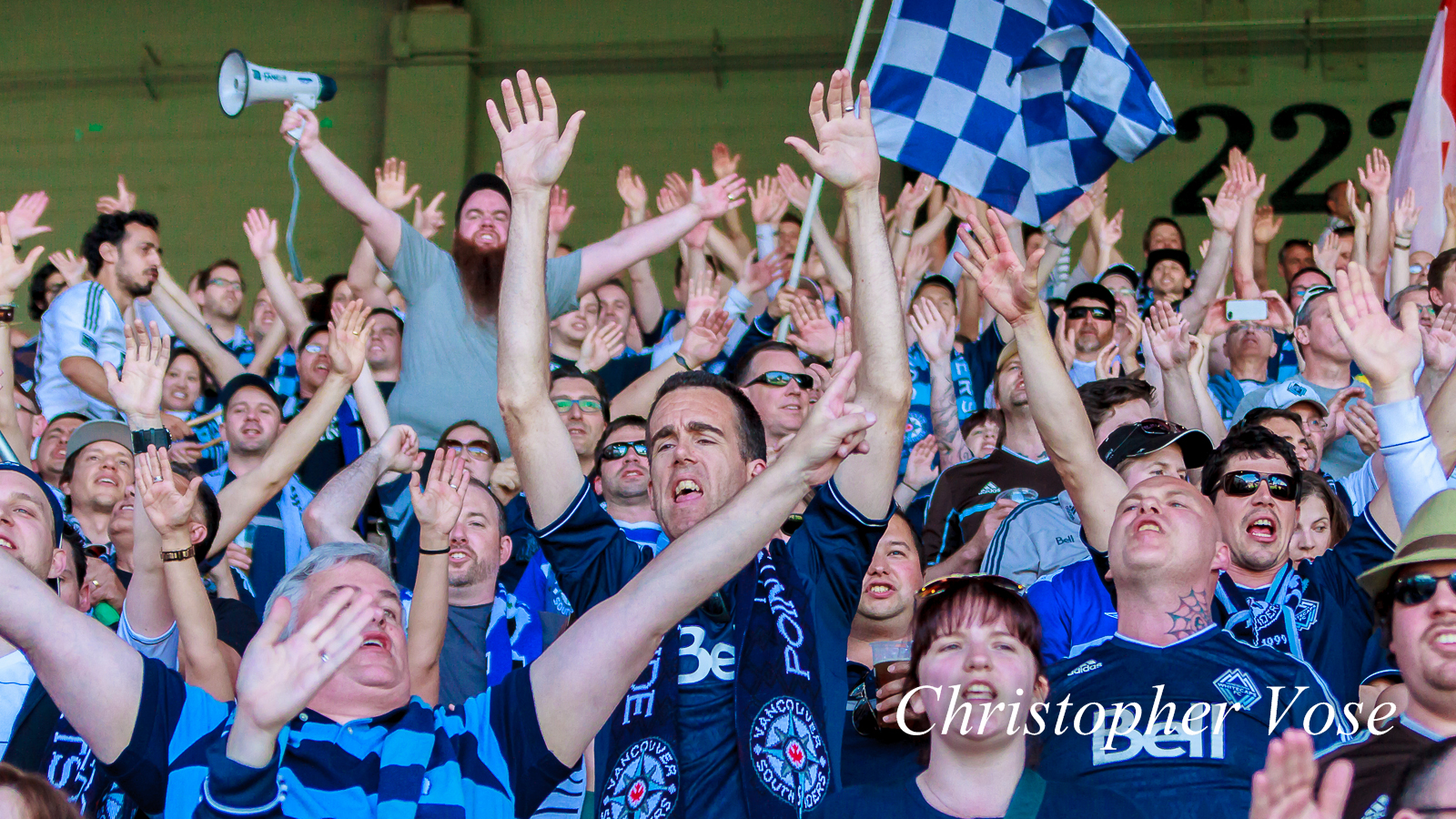 2014-06-01 Curva Collective, Rain City Brigade, and Vancouver Southsiders Goal Reaction (Morales' Second).jpg