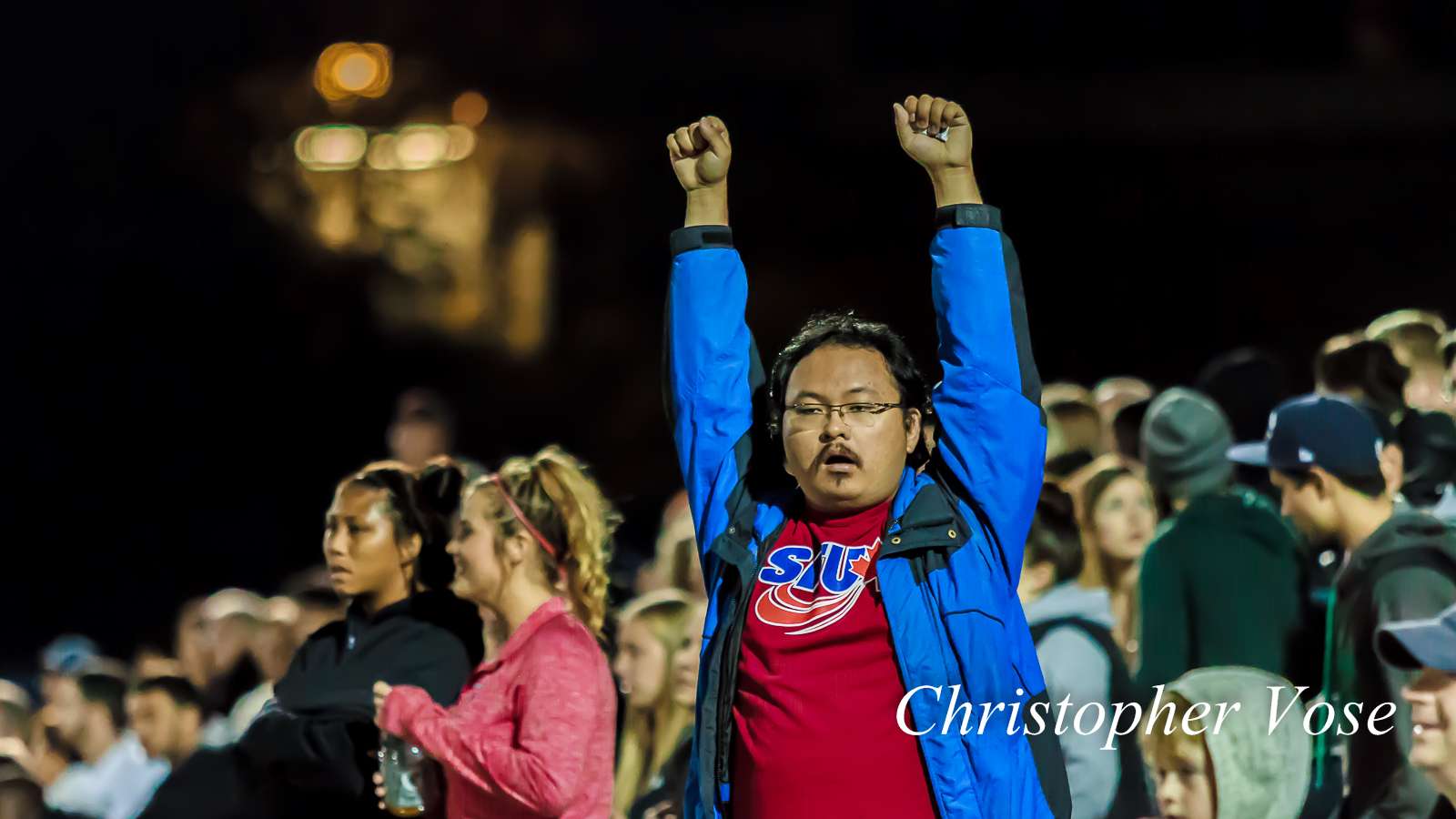 2014-09-09 Simon Fraser Clan Supporters Goal Reaction (Powell).jpg