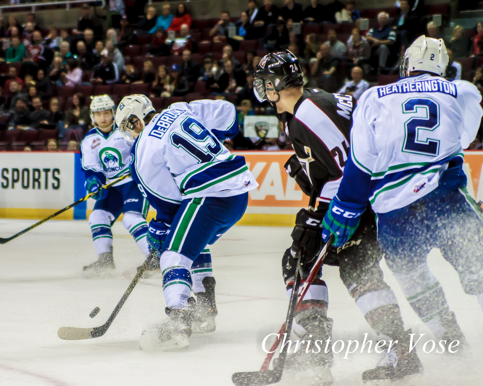 2014-10-03 Jake DeBrusk, Jack McClelland, and Dillon Heatherington.jpg