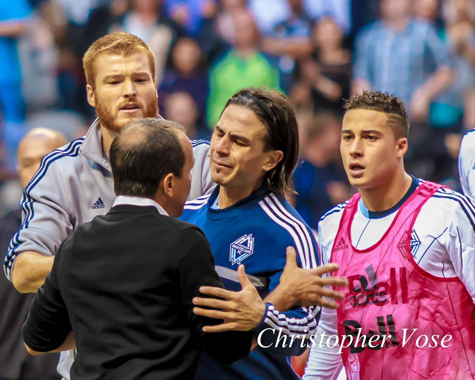 2014-10-04 Jon Poli, Óscar Pareja, Mauro Rosales, and Erik Hurtado.jpg