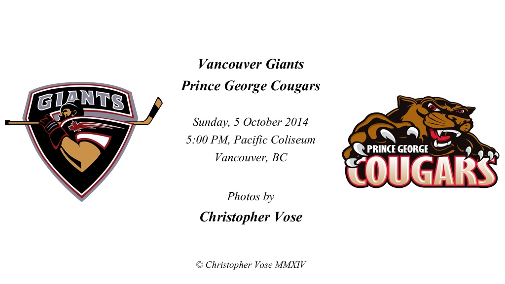2014-10-05 Round 06; Vancouver Giants v Prince George Cougars.jpg