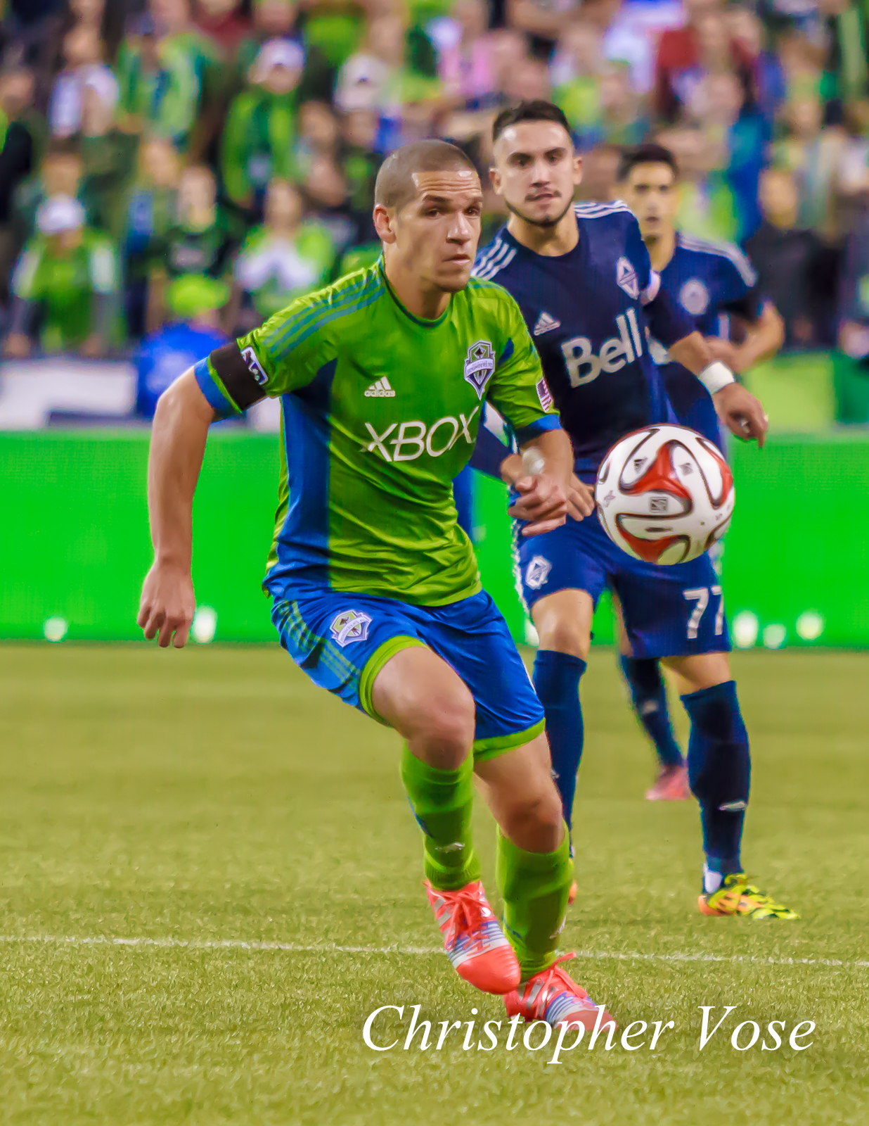 2014-10-10 Osvaldo Alonso and Pedro Morales.jpg