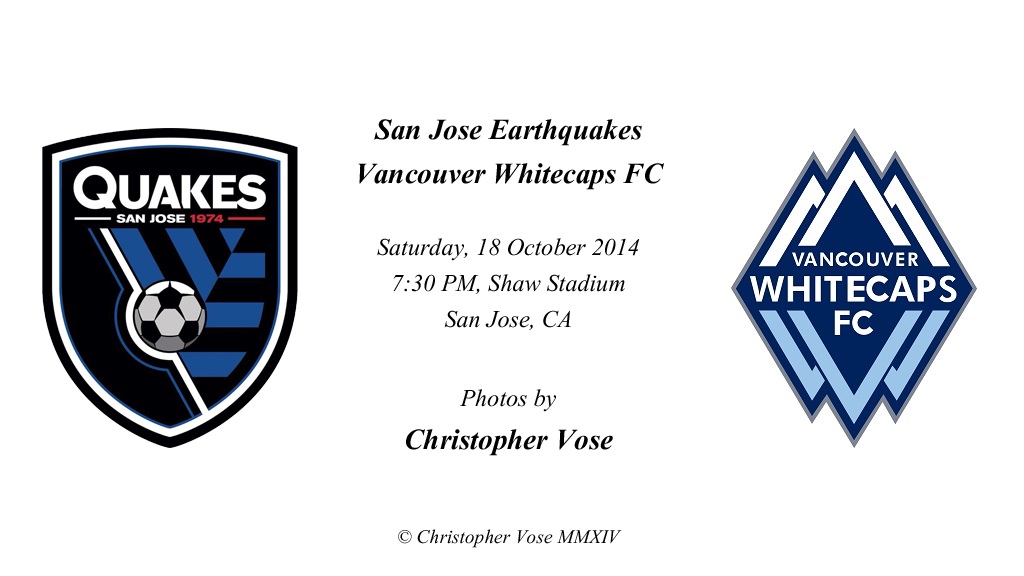 2014-10-18 Round 33; San Jose Earthquakes v Vancouver Whitecaps FC.jpg