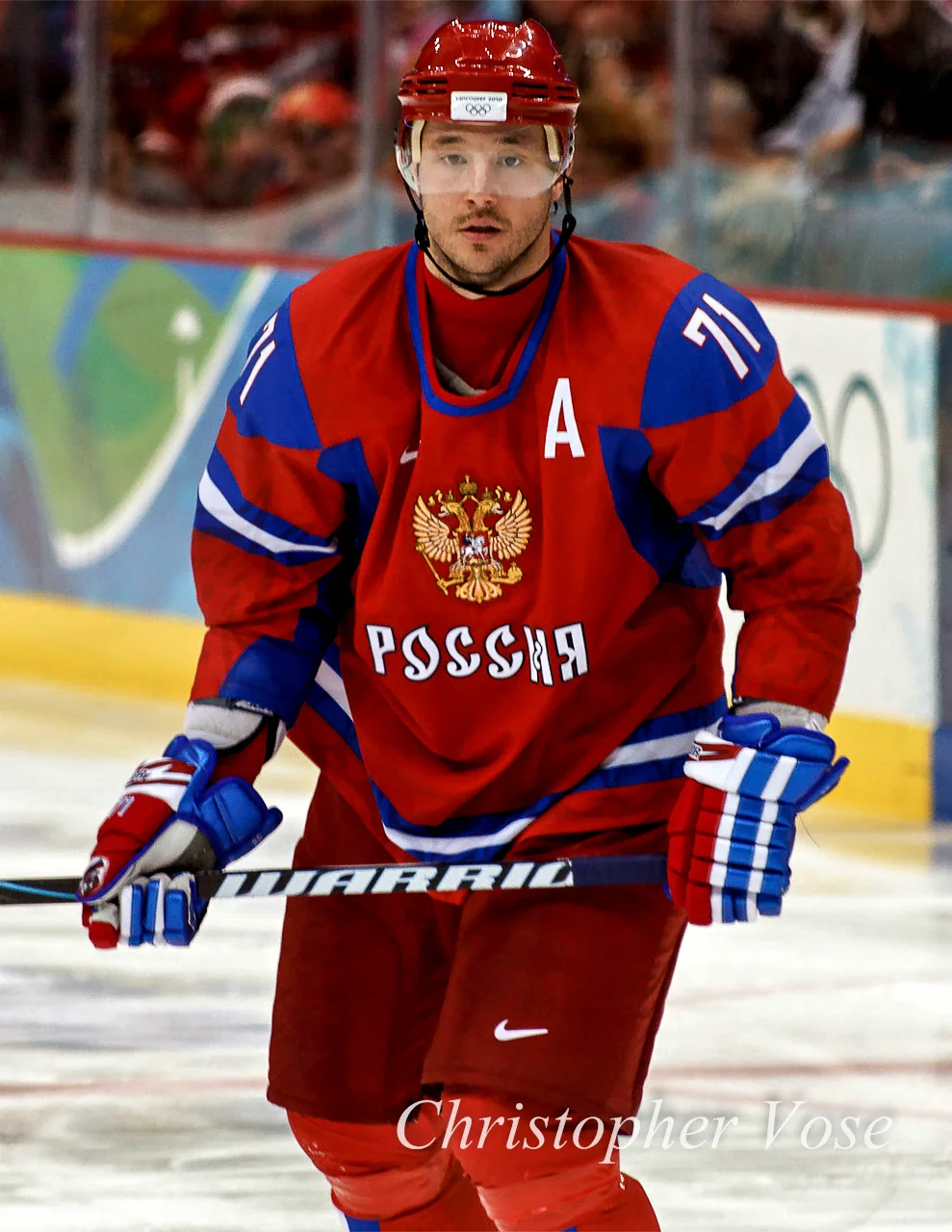 Ilya Kovalchuk at the 2010 Winter Olympics in Vancouver. Photo by S. Yume.