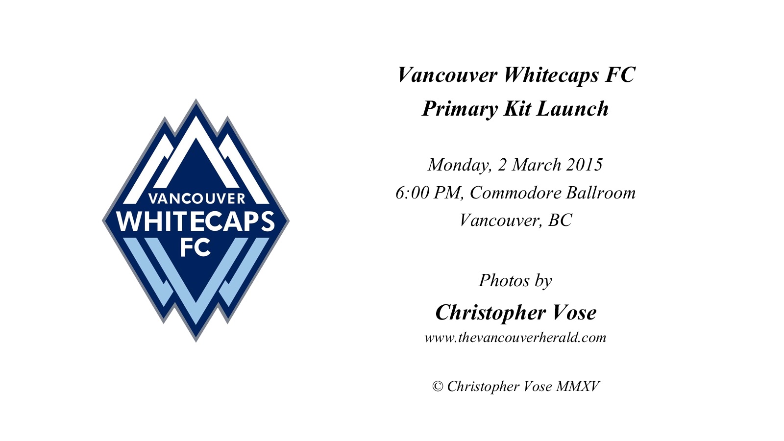 2015-03-02 Vancouver Whitecaps FC  Launch Primary Kit.jpg