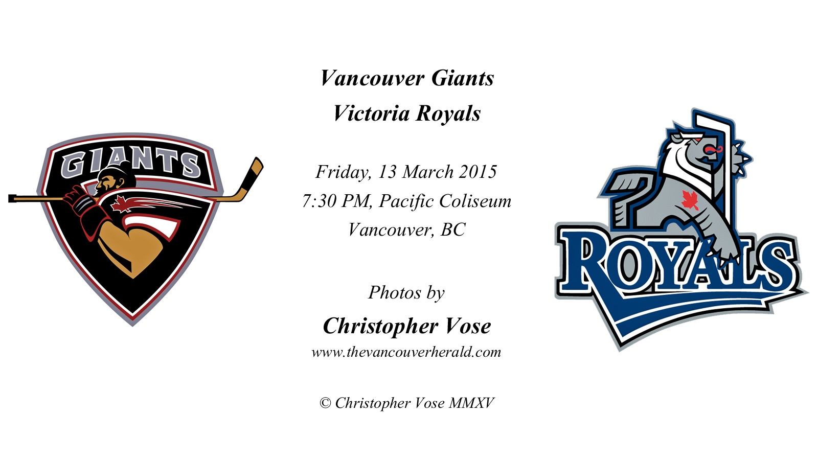 2015-03-13 Round 68; Vancouver Giants v Victoria Royals.jpg