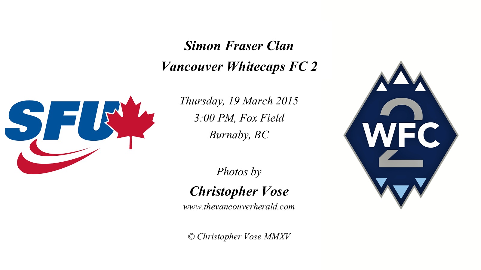 2015-03-19 Friendly; Simon Fraser Clan v Vancouver Whitecaps FC 2.jpg