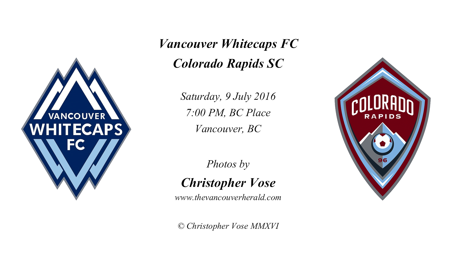 2016-07-09 Round 19; Vancouver Whitecaps FC v Colorado Rapids SC.jpg