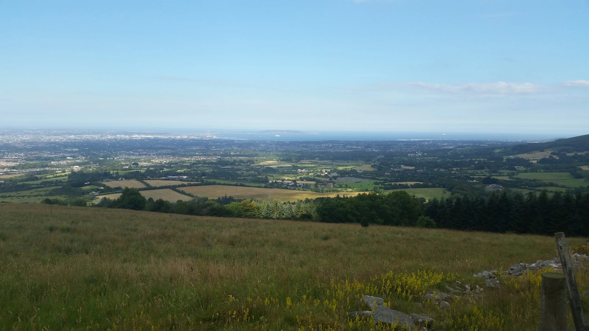 August 2015 ~ View of Dublin Bay from atop the Dublin Mountains in Killakee, Co. Dublin Photography by cebowe