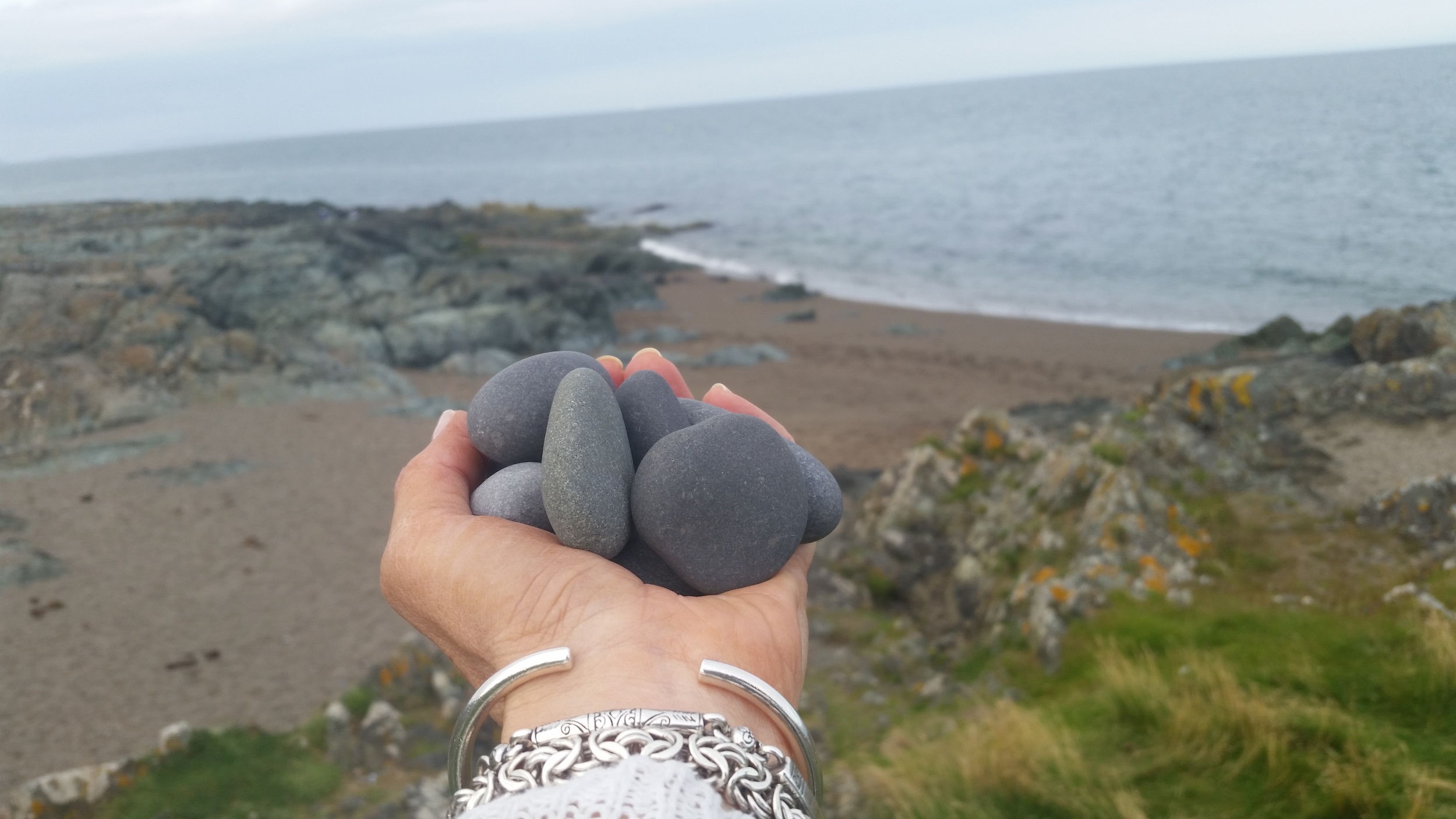  The gorgeous grey stones...brought these home with me.  Also, had an AMAZING lunch at The Happy Pear in Greystones! If you are ever in the area, you must stop by and check it out....healthy eating at its BEST.   www.thehappypear.ie  