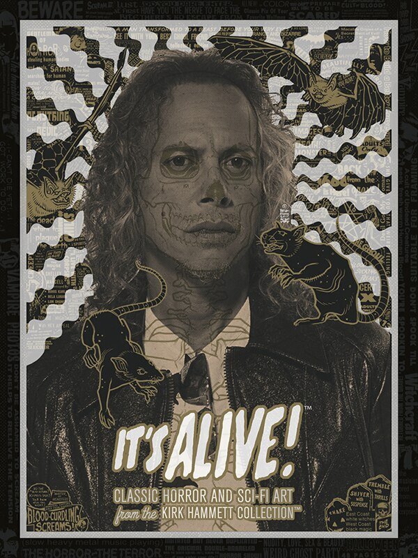 Official KIRK HAMMETT - IT’S ALIVE ROYAL ONTARIO Museum print  designed by BRIAN EWING