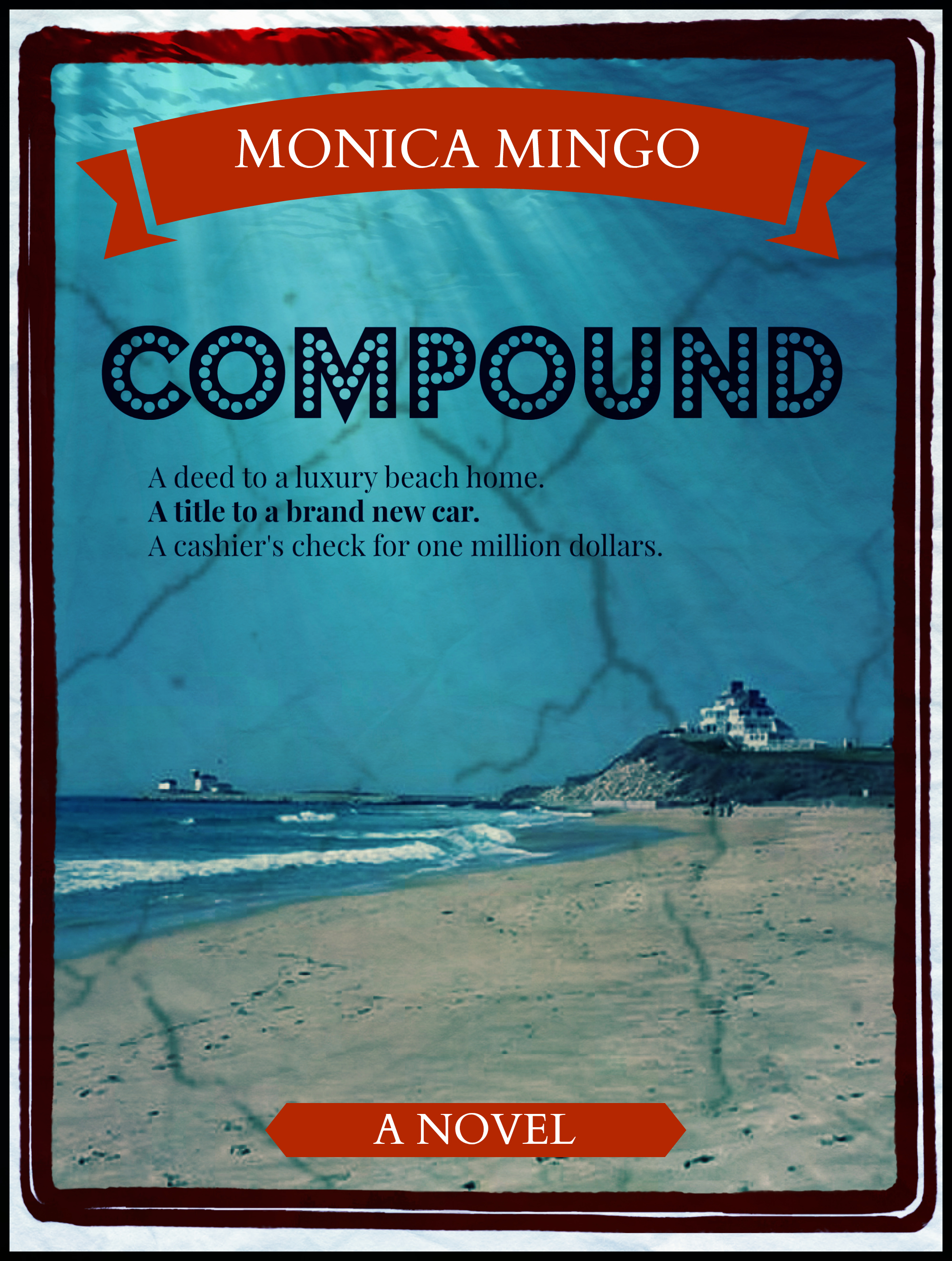 Compound follows five strangers as they are each given a deed to a luxury beach home, a title to a new car and a cashier’s check for one million dollars with promises of more to come. Golden hasn’t had the best life, yet is as loving and trusting as a puppy. She’s unemployed and tanking financially while waiting for her fiancé to return and help save her family home from foreclosure, marry her and start a family. When she’s contacted by the lawyer representing an anonymous benefactor, she attributes the windfall to the grace of God. When the lawyer also informs her that her fiancé is living with another woman and has a baby on the way, the blow knocks her sideways. Golden warms up slowly to her neighbors at The Pointe, the luxury beach community where her new vacation home is located. They start working out together, sharing intimate secrets, having regular dinners and forming close bonds that celebrate each other and their differences. The enjoyment of their beach summer is rocked by one explosive, climactic event leaving someone dead, many confused and all conflicted once they discover the reason they have been brought together. We’ve all been hurt a multitude of times and most things too good to be true generally are, but what if they are given in secret to right past wrongs? What if the worst of your life was evaluated and payment was made to soften all those blows? But payment from whom? For what ills? And what consequences does accepting payment bring?
