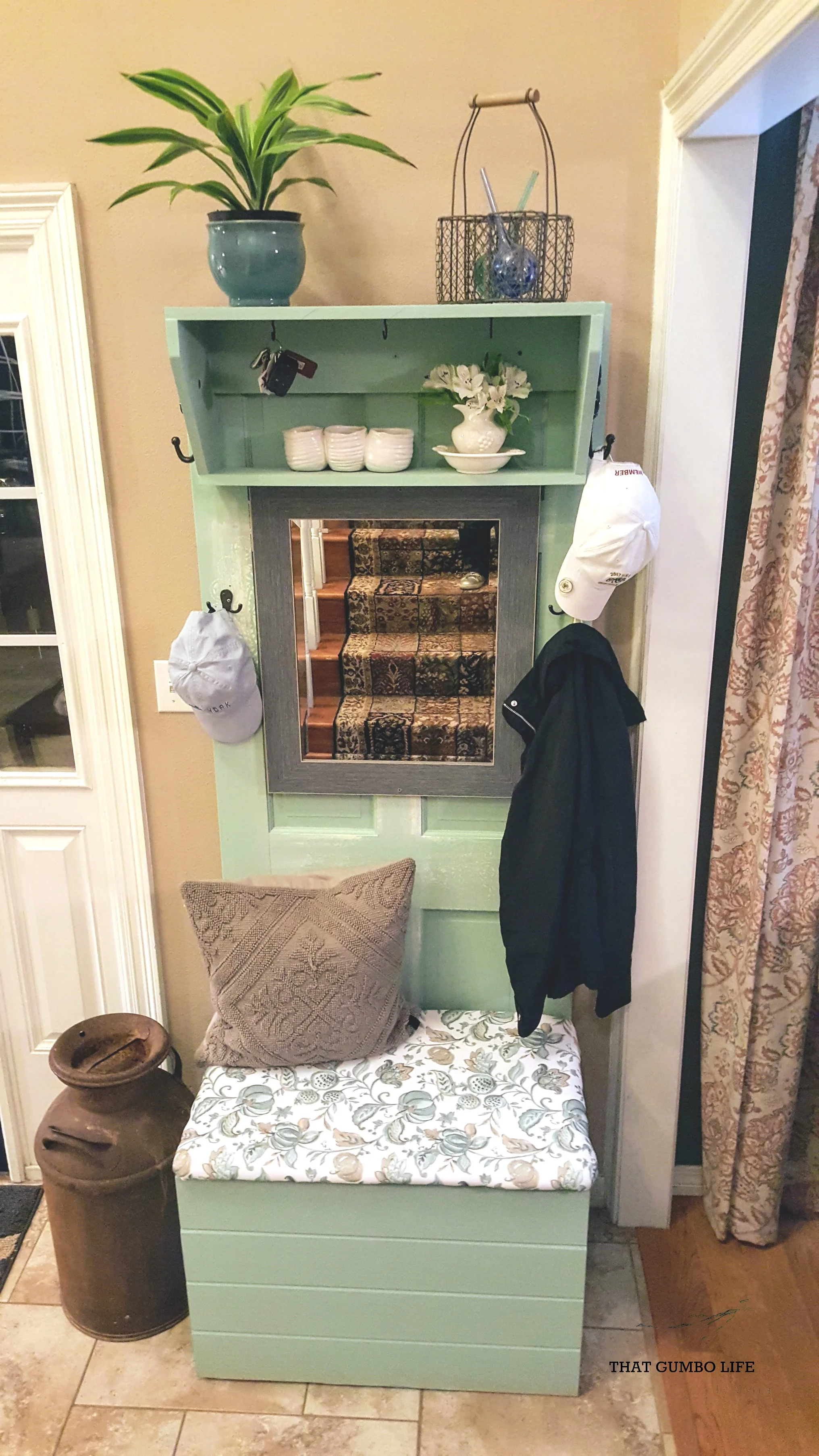 Door Hall Tree DIY
