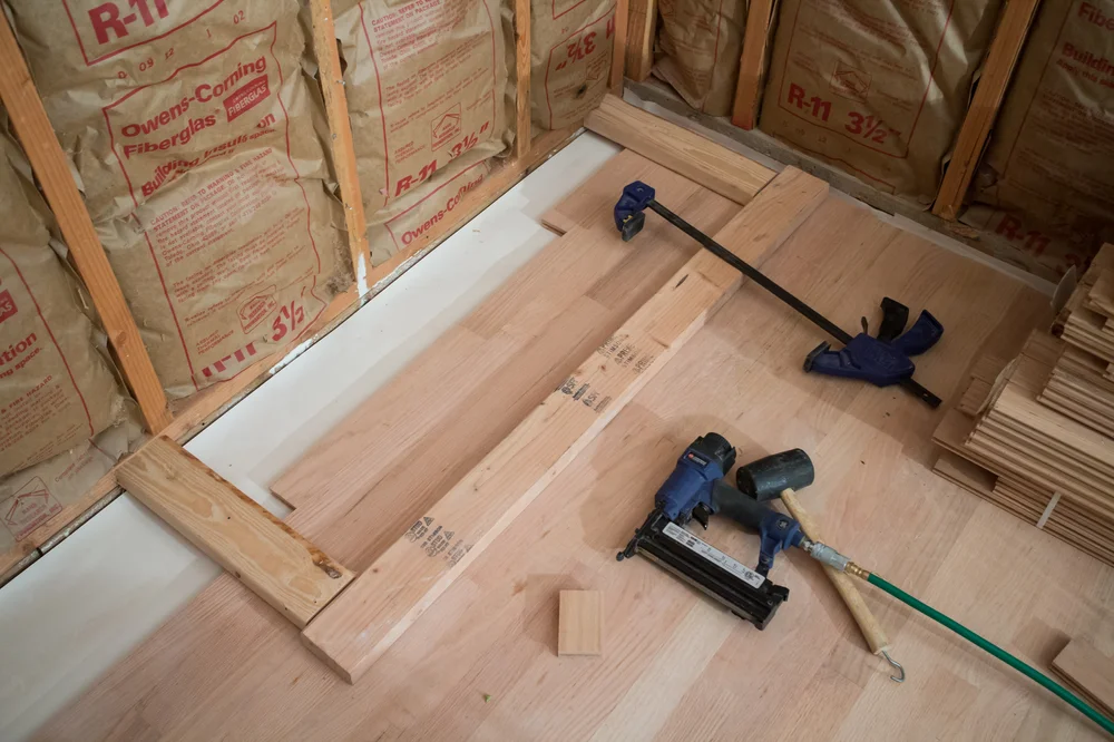 How To Lay Those Stubborn Last 5 Rows Of Flooring Work About House How To Lay Those Stubborn Last 5 Rows Of Flooring Work About House