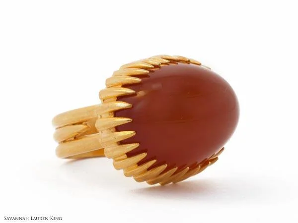 Carnelian Prong Ring