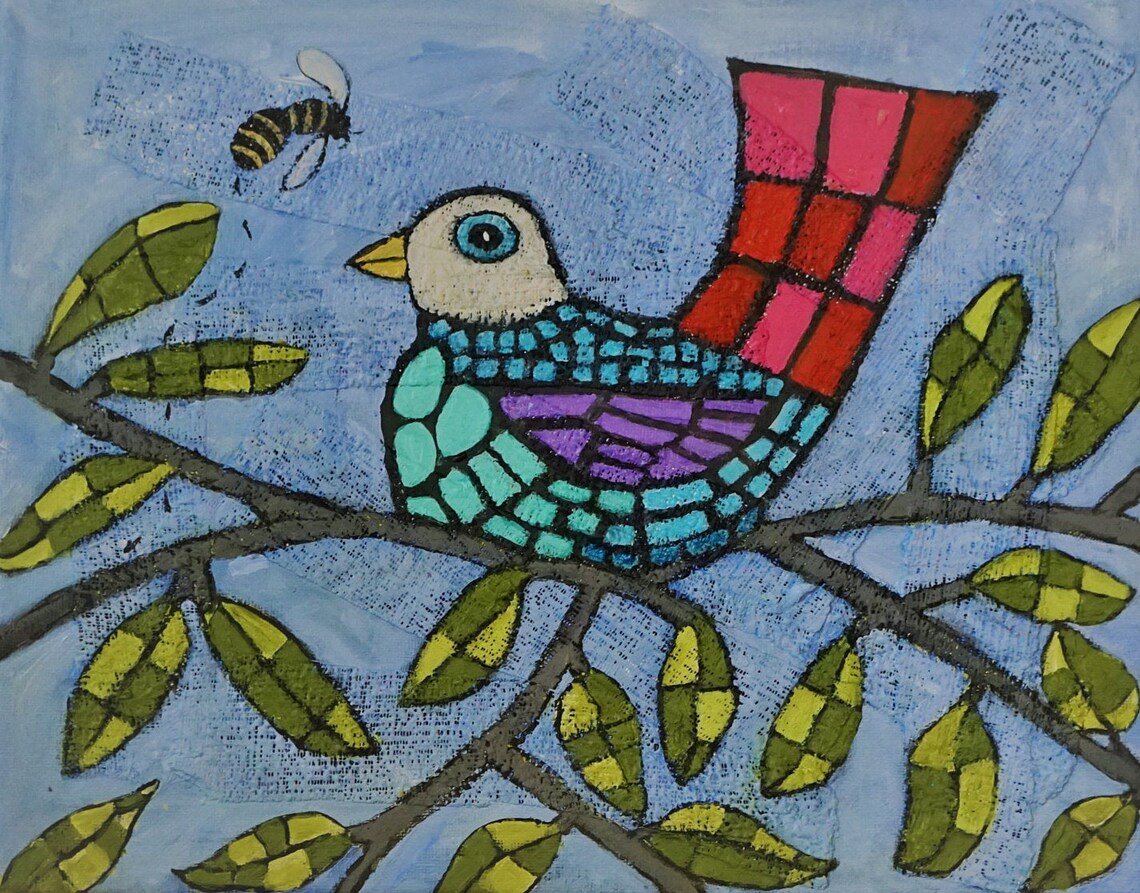 fabric bird on canvas.jpg