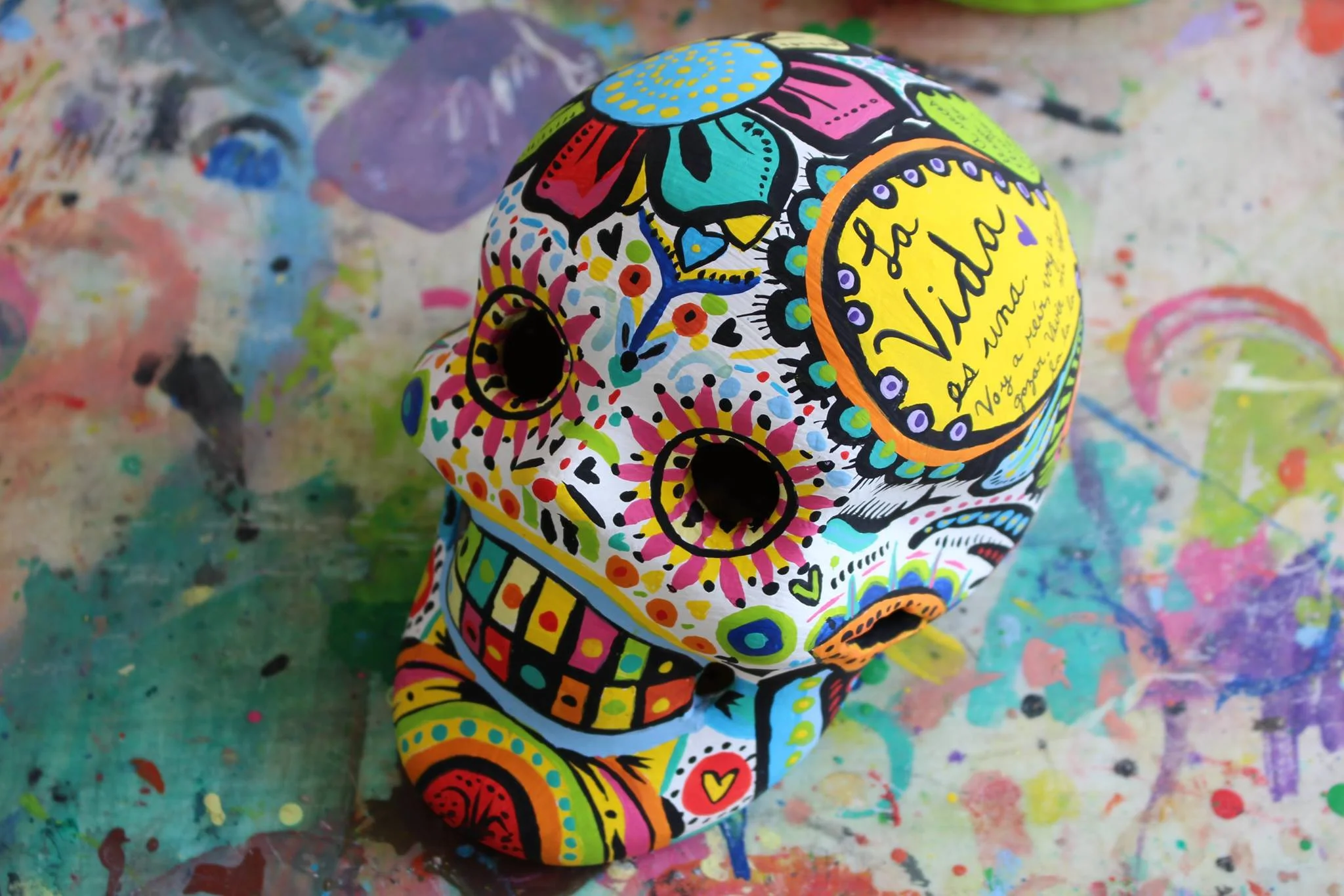 Sugar Skull painted in Mexico