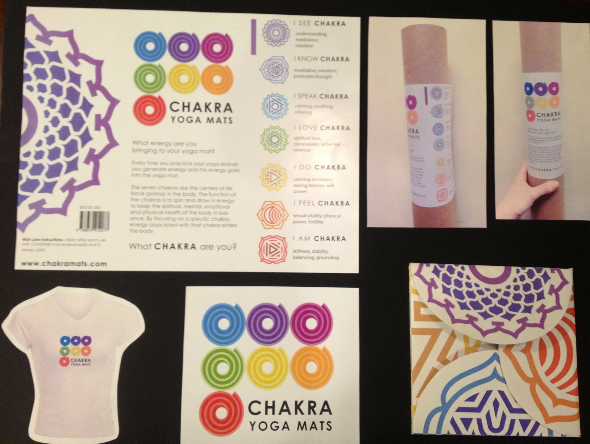 Design branding for a mock yoga company
