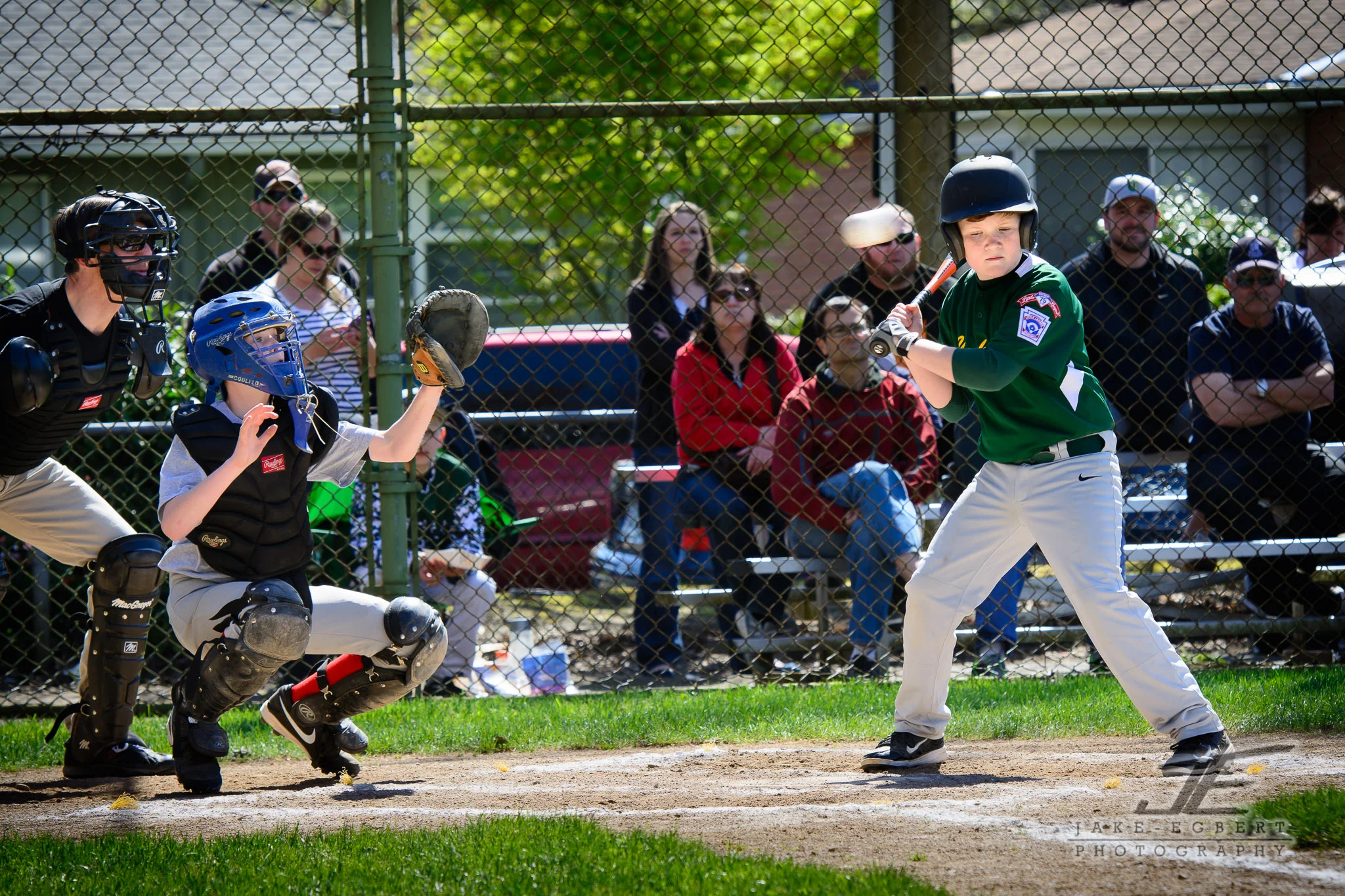 My favorite strike call of the game. The batter and most of the Green Sox bench were not fans of this particular call...