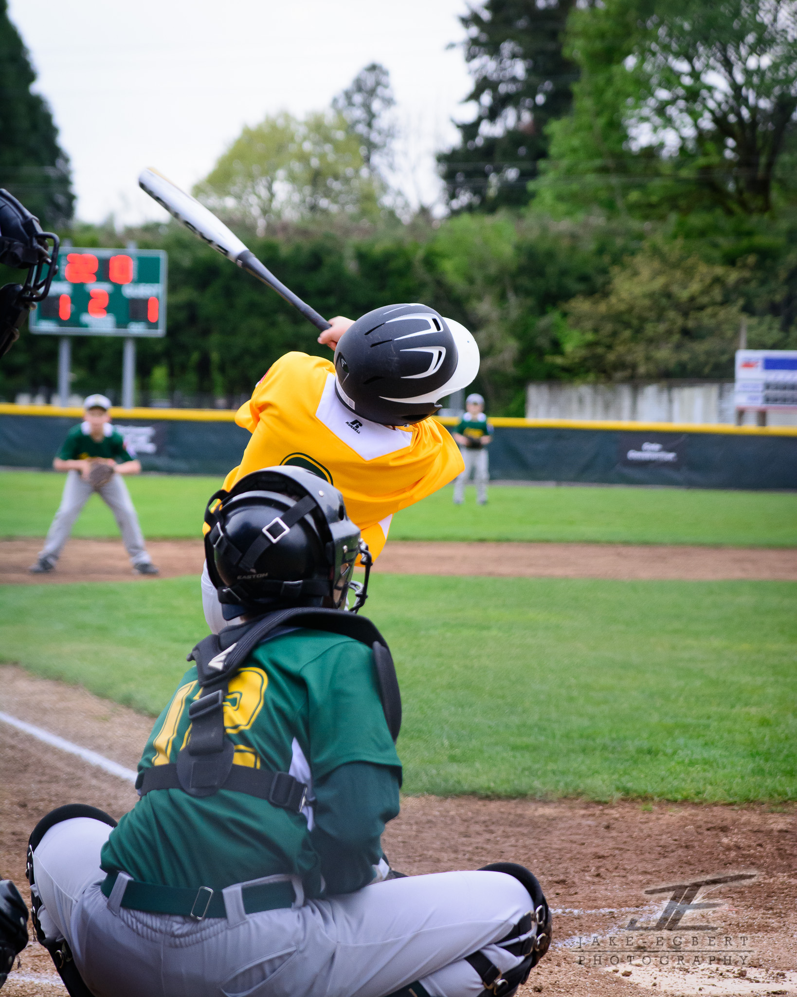3 pitches, 3 strikes, one out.