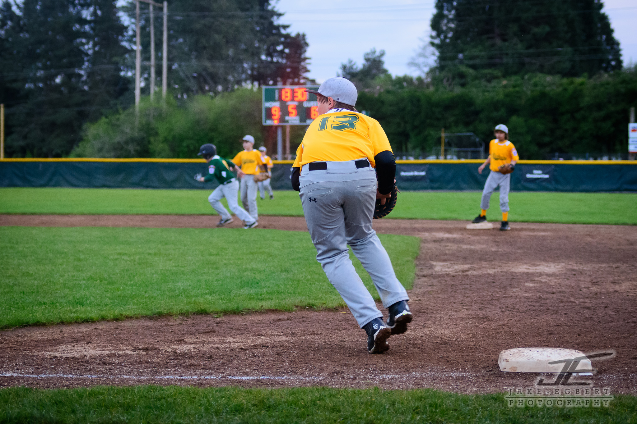 Pitcher to 1st base for the easy out...