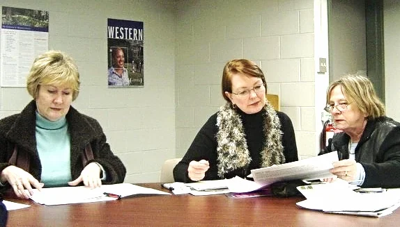 at a board meeting