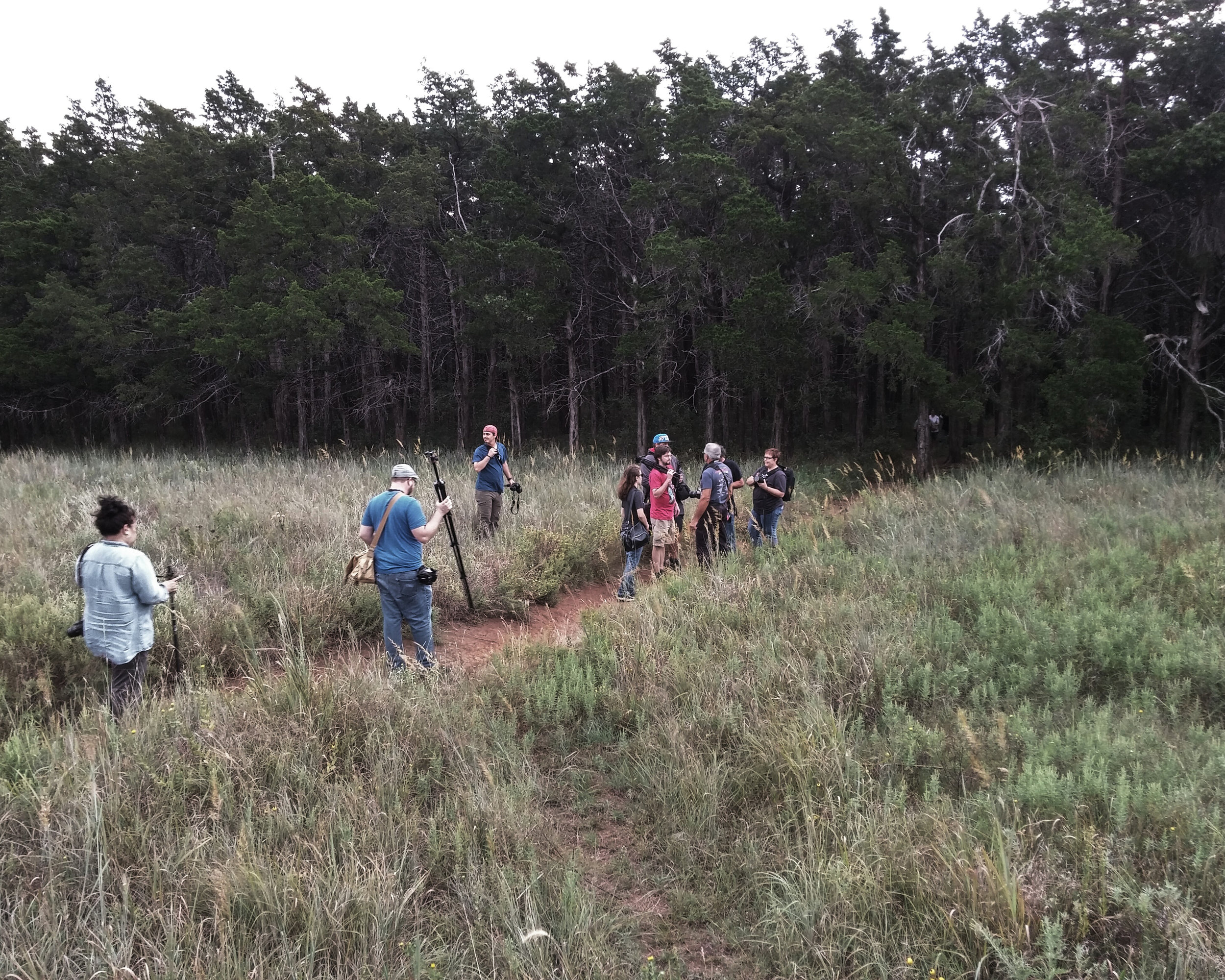 And we photo folks venture off into the woods... 