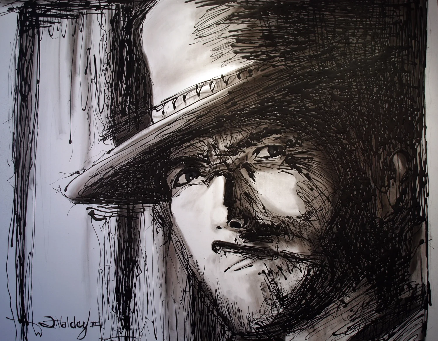   The Good- Drip (SOLD)    38" X 48", &nbsp;Acrylic Masonite, unframed.   Available at Wild Holly Gallery, Carefree, AZ.&nbsp; 