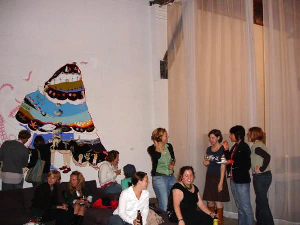Penelope Acrylic gouache on paper 12' x 10.5' (installed at P.Casero) 2006