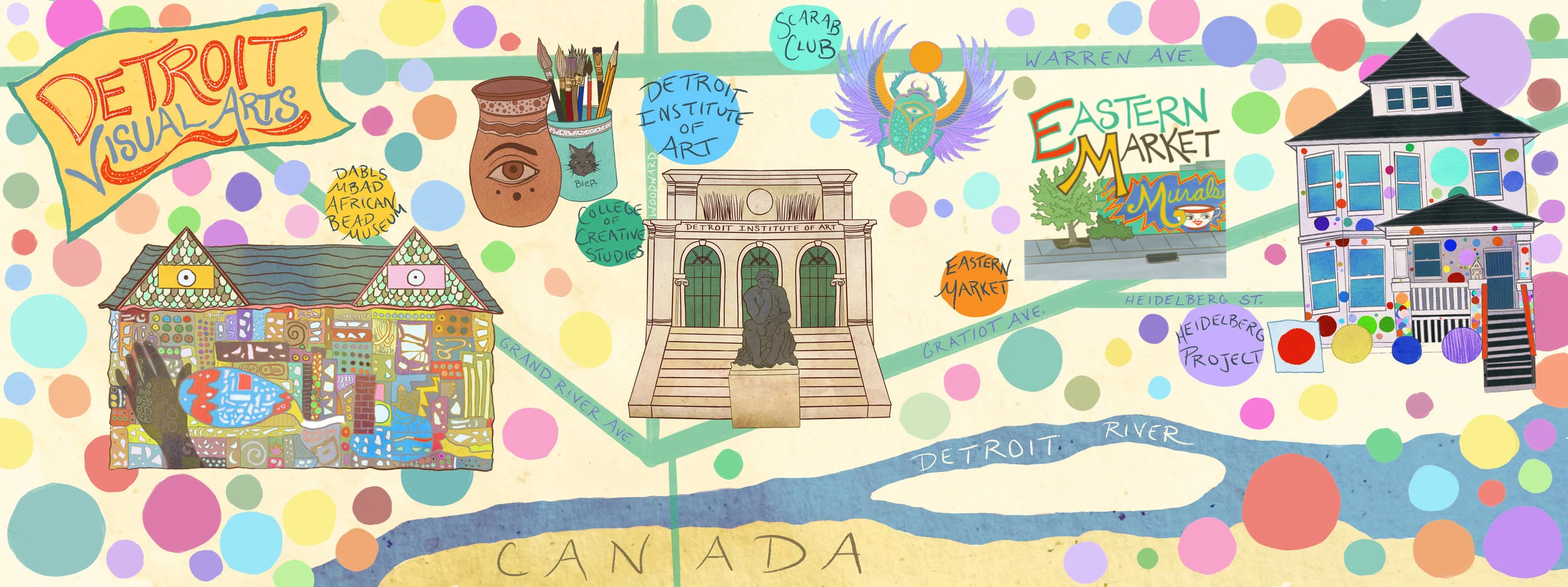 Detroit Arts Map
