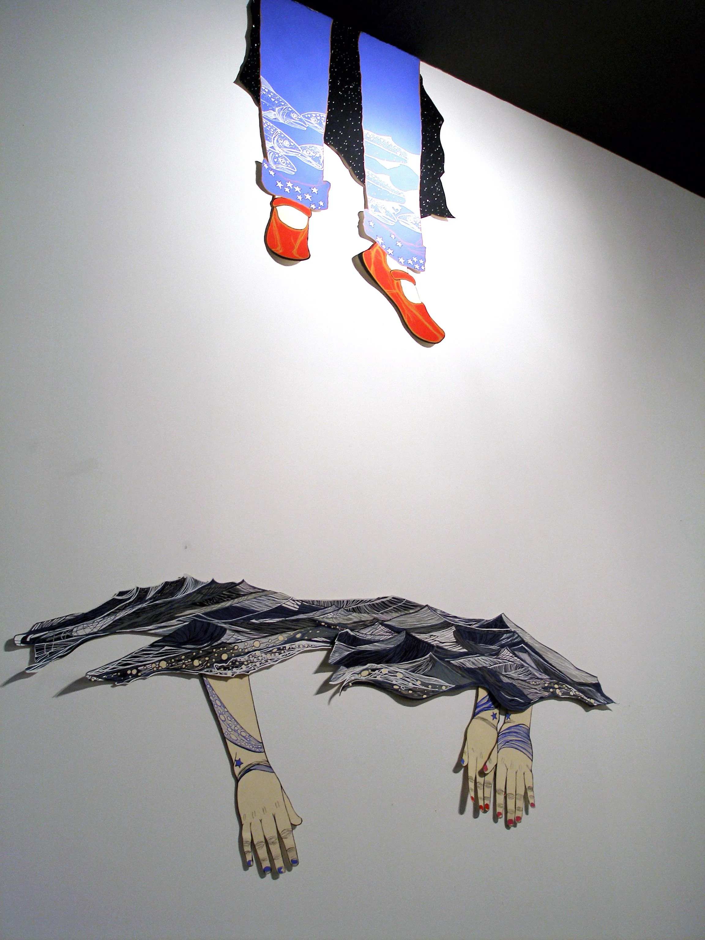Salmon Ghosts Installation at Dust Gallery side view.jpg
